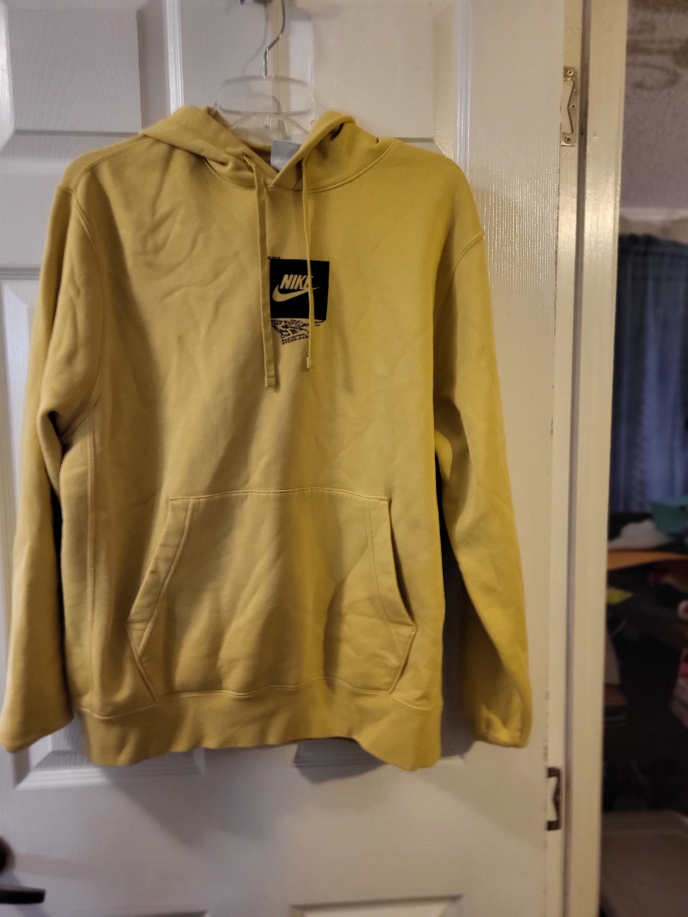 Nike Men’s Hooded Pullover Sweatshirt - Light Mustard